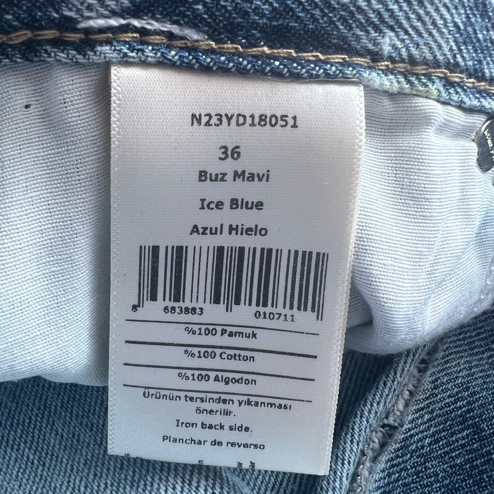 Nocturne Green Ombre Wide Leg Jeans Size S EU 36 NWT - Picture 13 of 15